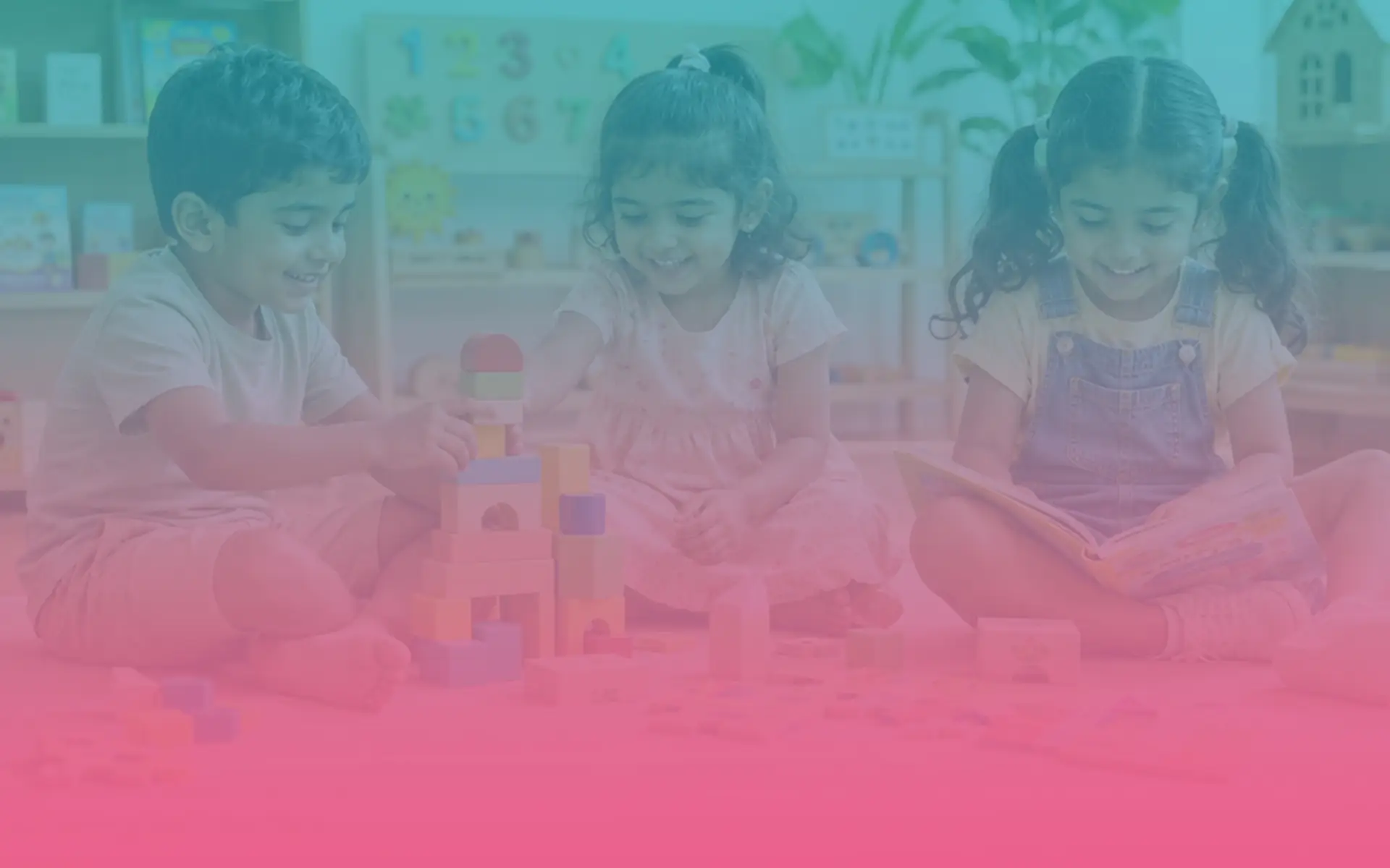 Children learning at Step Up Academy play school in Chennai